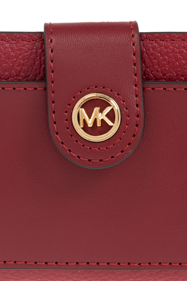 Red Leather Wallet Michael Michael Kors Vitkac GB